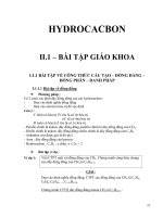 Phương Pháp, Kỹ Thuật Giải Toán Hóa Học HYDROCACBON phần 1 potx