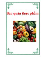 Báo cáo: Bảo quản thực phẩm ppsx