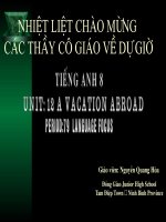 UNIT 12- LANGUAGE FOCUS - CỰC HAY