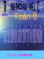 Liên hê giưa thứ tự và phép cộng