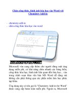 Chèn Công Thức Hóa Học Vào Word