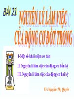 nguyên lý làm việc của động cơ đốt trong