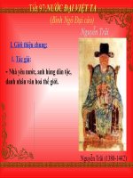 Bài 25 NƯỚC ĐẠI VIỆT TA