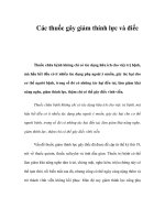 Các thuốc gây giảm thính lực và điếc pps