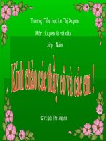 Luyen tap quan he tu