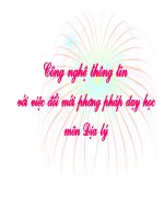 chuyen de udcntt trong giang d¹y dia li