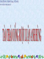 TÀO THÁO UỐNG RƯỢU LUẬN ANH HÙNG