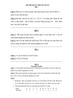 Tổng hợp đề thi QTSX  điều hành của các khóa cao học