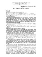 Bản tự kiểm cá nhân