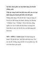 Sự khác nhau giữa các loại định dạng âm thanh (Phần cuối) ppsx