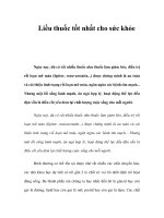 Liều thuốc tốt nhất cho sức khỏe potx