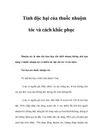 Tính độc hại của thuốc nhuộm tóc và cách khắc phục pot