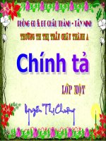 chính tả lớp Một: Bái tặng cháu