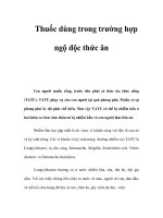 Thuốc dùng trong trường hợp ngộ độc thức ăn pptx