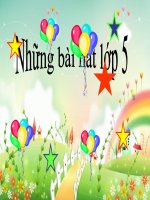 nhung bai hat lop 5