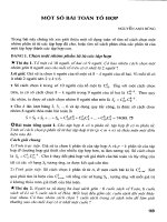 các dạng toán tổ hợp