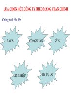 Bài 2: Sự lựa chọn  công ty