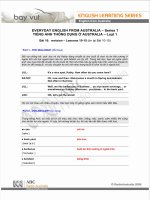TIẾNG ANH THÔNG DỤNG Ở AUSTRALIA – Bài 16 potx