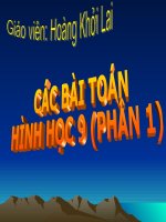 các bài toán hình (phần 1)