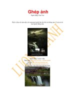 Cách ghép ảnh trong Photoshop