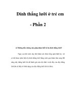 Dính thắng lưỡi ở trẻ em - Phần 2 pot