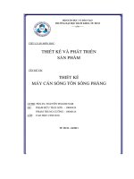 đề tài thiết kế máy cán sóng tôn sóng phẳng