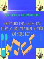 BÀI GIẢNG ÂM NHẠC LỚP 5