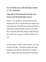 Giá cả linh kiện máy vi tính đầu tháng 12 (Phần I): CPU, Mainboard ppt