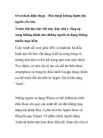 Overclock điện thoại - Thủ thuật không dành cho người yếu tim pptx