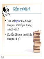 ĐL7. Bài 20. Hoạt động KT của con người ở hoang mạc