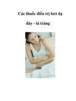 Các thuốc điều trị loét dạ dày - tá tràng doc