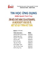 Tìm hiểu chức năng AutoShapes và Microsoft Visio để vẽ quy trình kế toán bán hàng, mua hàng, kế toán tiền lương và tài sản cố định