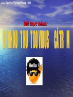 bài  36: thực hành:bệnh Newscatxo ở cá trắm đỏ