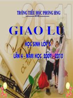 RUNG CHUÔNG VÀNG - KHỐI 5 NGÀY 03 THÁNG 3 NĂM 2010