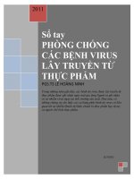 Sổ tay Phòng chống các bệnh virus lây truyền từ thực phẩm  Phó giáo sư, thạc sĩ Lê Hoàng Ninh