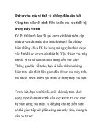 Driver cho máy vi tính và những điều cần biết pot