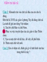 Tiet 52: KHỞI NGHĨA NÔNG DÂN ĐÀNG NGOÀI THẾ KỶ XVIII