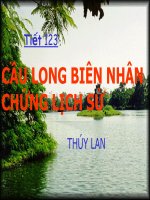 Tiết 123: CẦU LONG BIÊN....