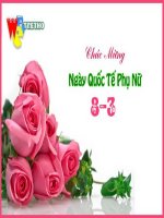 Mừng kỉ niệm 100 năm Quốc tế Phụ Nữ 8/3