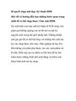 Bí quyết chụp ảnh đẹp: Kỹ thuật HDR pdf