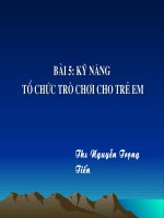 Kỹ năng tổ chức trò chơi