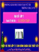 tuan 27 tiet 58 Luyện tập