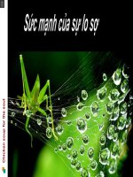 Suc manh cua su lo so