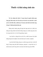 Thuốc và khả năng sinh sản pdf