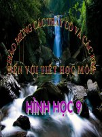 hình học 9, đường tròn nội tiếp, ngoại tiếp