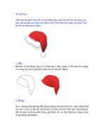 Hướng dẫn vẽ mũ Noel ppt