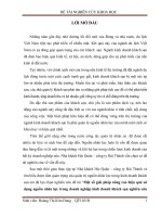 đề tài nghiên cứu khoa học một số giải pháp nâng cao hiệu quả sử dụng nguồn nhân lực trong doanh nghiệp kinh doanh khách sạn tình huống tại nhà khách hải quân – công ty hải thành