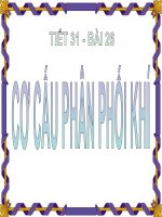 Bài 24: CƠ CẤU PHÂN PHỐI KHÍ