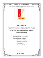 Ứng dụng Ontology trong lĩnh vực kiểm thử phần mềm