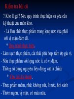 Bai 18 Các phương pháp chế biến thực phẩm (tiết 2)